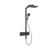 Kép 1/4 - Hansgrohe Raindance Alive Q Showerpipe 300, 2jet, ShowerSelect Comfort Szálcsiszolt Fekete Króm 24590340