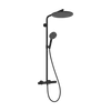 Kép 1/6 - Hansgrohe Raindance Alive S Puro Showerpipe 300, 1jet, Ecostat Element Matt Fekete 24592670