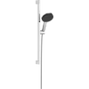 Kép 1/6 - Hansgrohe Raindance Alive Select S Zuhanyszett 125, 3jet, EcoSmart, Unica E Puro 65 zuhanyrúddal és zuhanytartóval Króm 24600000