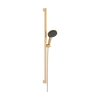 Kép 1/6 - Hansgrohe Raindance Alive Select S Zuhanyszett 125, 3jet, EcoSmart, Unica E Puro 90cm-es zuhanyrúddal, zuhzanytartóval Szálcsiszolt Bronz 24601140