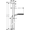 Kép 6/6 - Hansgrohe Raindance Alive Select S Zuhanyszett 125, 3jet, EcoSmart, Unica E Puro 90cm-es zuhanyrúddal, zuhzanytartóval Szálcsiszolt Bronz 24601140