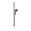Kép 1/6 - Hansgrohe Raindance Alive Select S Zuhanyszett 125, 3jet, EcoSmart, Unica E Puro 90cm-es zuhanyrúddal, zuhzanytartóval Szálcsiszolt Fekete Króm 24601340