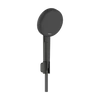 Kép 1/6 - Hansgrohe Raindance Alive Select S Zuhanytartó szett 125, 3jet, EcoSmart, Designflex zuhanytömlővel 160cm Szálcsiszolt Fekete Króm 24611340