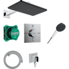 Kép 1/4 - Hansgrohe Raindance Alive Q Zuhanytartó szett 210/340, 1jet, termosztáttal, iBox universal 2 alaptesttel Króm 24620000
