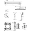 Kép 3/3 - Hansgrohe Raindance Alive S Zuhanyszett 300, 1jet, termosztáttal és iBox universal 2 alaptesttel Matt Fekete 24630670