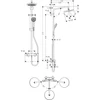 Kép 2/2 - Hansgrohe Croma 220 Showerpipe Air 1jet Ecosmart 27188000