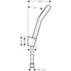 Kép 2/2 - Hansgrohe Activera Select S Zuhanytartó szett 95, 2jet, EcoSmart, 160cm-es zuhanytömlő Matt Fekete 28054670