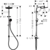 Kép 2/2 - Hansgrohe Activera S Showerpipe 240, 1jet, EcoSmart, Reno Varia Matt Fekete 28074670