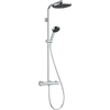 Kép 1/6 - Hansgrohe Activera S Showerpipe 240, 1jet, EcoSmart, Ecostat Fine Varia Króm 28078000