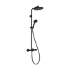 Kép 1/2 - Hansgrohe Activera S Showerpipe 240, 1jet, EcoSmart, Ecostat Fine Varia Matt Fekete 28078670