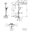 Kép 2/2 - Hansgrohe Raindance S Showerpipe 240, 1jet, PowderRain, Ecosmart+, termosztáttal Szálcsiszolt Bronz 28825140