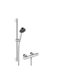 Kép 1/5 - Hansgrohe Activera Select S Zuhanykombináció 95, 2jet EcoSmart, EcoStat Fine, zuhanyrúd 65cm Króm 28876000