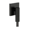 Kép 1/4 - Hansgrohe FixFit Fine E Fali csatlakozó visszafolyásgátlóval Szálcsiszolt Fekete Króm 28883340