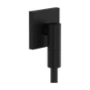 Kép 1/6 - Hansgrohe FixFit Fine E Fali csatlakozó visszafolyásgátlóval Matt Fekete 28883670