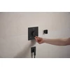 Kép 2/6 - Hansgrohe FixFit Fine E Fali csatlakozó visszafolyásgátlóval Matt Fekete 28883670
