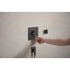 Kép 3/6 - Hansgrohe Porter Fine Zuhanytartó Szálcsiszolt Fekete Króm 28885340