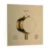 Kép 1/4 - Hansgrohe Ecostat Comfort E Falsík alatti termosztát, 2 funkciós Polírozott Arany Hatású 33711990