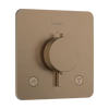 Kép 1/5 - Hansgrohe Ecostat Comfort Q Falsík alatti termosztát, 2 funkciós Szálcsiszolt Bronz 33713140