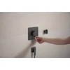Kép 3/4 - Hansgrohe Ecostat Comfort Q Falsík alatti termosztát, 2 funkciós Szálcsiszolt Fekete Króm 33713340