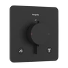 Kép 1/5 - Hansgrohe Ecostat Comfort Q Falsík alatti termosztát, 2 funkciós Matt Fekete 33713670