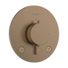 Kép 1/5 - Hansgrohe Ecostat Comfort S Termosztát falsík alatti telepítéshez, 2 funkcióos Szálcsiszolt Bronz 33715140
