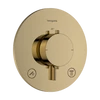 Kép 1/4 - Hansgrohe Ecostat Comfort S Termosztát falsík alatti telepítéshez, 2 funkcióos Polírozott Arany Hatású 33715990