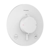 Kép 1/2 - Hansgrohe Ecostat Comfort S Falsík alatti termosztát, 2 funkciós, beépített biztonsági funkcióval EN1717 Matt Fehér 33718700