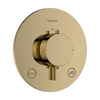 Kép 1/2 - Hansgrohe Ecostat Comfort S Falsík alatti termosztát, 2 funkciós, beépített biztonsági funkcióval EN1717 Polírozott Arany Hatású 33718990