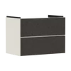 Kép 1/2 - Hansgrohe Xevolos E Mosdószekrény 780/475, Matt Homokbézs színű, 2 fiókkal, normál mosdókhoz Textil sötétszürke 54179660