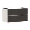 Kép 1/2 - Hansgrohe Xevolos E Mosdószekrény 980/475, Matt Homokbézs színű, 2 fiókkal, normál mosdókhoz Textil sötétszürke 54182660