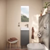 Kép 2/4 - Hansgrohe Xilesa E Mosdószekrény 340/240, kézmosóhoz, bal oldali ajtózsanér Matt Palaszürke 54244760