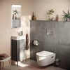 Kép 3/4 - Hansgrohe Xilesa E Mosdószekrény 340/240, kézmosóhoz, bal oldali ajtózsanér Matt Palaszürke 54244760