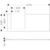 Kép 2/2 - Hansgrohe Xilesa E Pultlap 1180/550, bal oldali kivágással, ráültetett mosdótálhoz Matt Homokszín 54272780