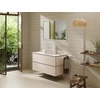 Kép 2/4 - Hansgrohe Xilesa E Pultlap 1180/550, középkivágással, csapfurat nélküli mosdótálhoz Matt Fehér 54277700