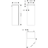 Kép 2/2 - Hansgrohe Xilesa E Középmagas szekrény 400/350, bal oldali ajtózsanérral Matt Palaszürke 54283760