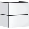 Kép 1/4 - Hansgrohe Xilesa E Mosdószekrény 580/470, 2 fiókkal, Push-Open, normál mosdókhoz Matt Fehér 54293700