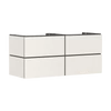 Kép 1/2 - Hansgrohe Xilesa E Konzolos mosdószekrény 1370/550, 4 fiókkal, ráültetett mosdótálakhoz, balos Matt Homokszín 54306780