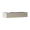 Kép 1/2 - Hansgrohe Xevolos E Konzolos mosdószekrény Matt Homokbézs színben 1370/550, 2 fiókkal, ráültetett mosdótálhoz, balos Texturált bronz 54320390