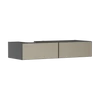 Kép 1/2 - Hansgrohe Xevolos E Konzolos mosdószekrény Matt Palaszürke színben 1370/550, 2 fiókkal, ráültetett mosdótálhoz, balos Texturált bronz 54321390
