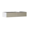 Kép 1/2 - Hansgrohe Xevolos E Konzolos mosdószekrény Matt Fehér színben 1370/550, 2 fiókkal, ráültetett mosdótálhoz, jobbos Texturált bronz 54322390