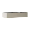 Kép 1/2 - Hansgrohe Xevolos E Konzolos mosdószekrény Matt Homokbézs színben 1370/550, 2 fiókkal, ráültetett mosdótálhoz, jobbos Texturált bronz 54323390