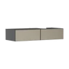 Kép 1/2 - Hansgrohe Xevolos E Konzolos mosdószekrény Matt Palaszürke színben 1370/550, 2 fiókkal, ráültetett mosdótálhoz, jobbos Texturált bronz 54324390