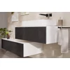 Kép 2/3 - Hansgrohe Xevolos E Fürdőszobai konzolos pad 1180/550, 1 fiókkal Textil sötétszürke 54325660