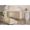 Kép 2/3 - Hansgrohe Xevolos E Fürdőszobai konzolos pad Matt Homokbézs színben 1180/550, 1 fiókkal Texturált bronz 54326390