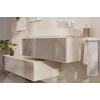 Kép 3/6 - Hansgrohe Xevolos E Fürdőszobai konzolos pad Matt Homokbézs színben 1180/550, 1 fiókkal Metál Homokszín 54326790