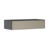 Kép 1/3 - Hansgrohe Xevolos E Konzolos fürdőszobai pad Matt Palaszürke színben 1180/550, 1 fiókkal Texturált bronz 54327390