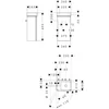Kép 2/2 - Hansgrohe Xelu Q Mosdóegység-szett Matt Gyémántszürke színben 340/245, bal oldali ajtózsanér, balos kézmosó Matt Fekete 54363670