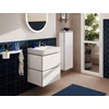Kép 3/4 - Hansgrohe Xilesa E Mosdószekrény szett 580/470 2 fiókkal és Xanuia Q mosdóval 54396700