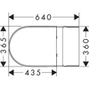 Kép 2/2 - Hansgrohe EluPura Original S Monoblokkos WC-szett 640, vízszintes kimenettel, AquaChannel Flush, WC-ülőkével és fedéllel, oldalsó kimenetű WC-tartállyal Fehér 60267450
