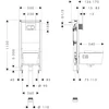 Kép 2/2 - Hansgrohe EluPura Original S Teljes WC-szett falsík alatti öblítőrendszerrel, iFrame Original S öblítőlappal, EluPura WC-ülőkével 60302450